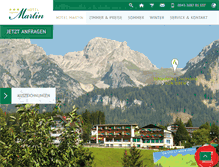 Tablet Screenshot of hotel-martin.at